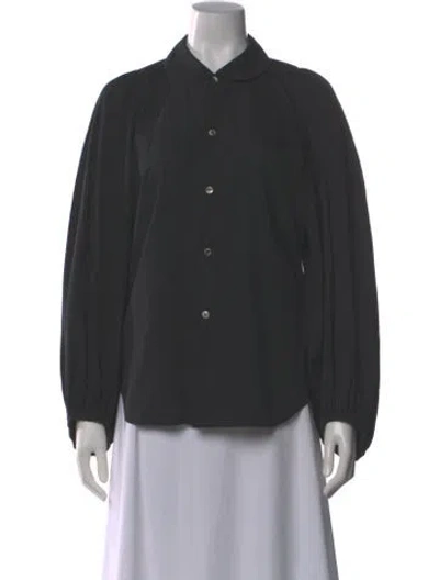 Pre-owned Comme Des Garçons Long Sleeve Blouse In Black