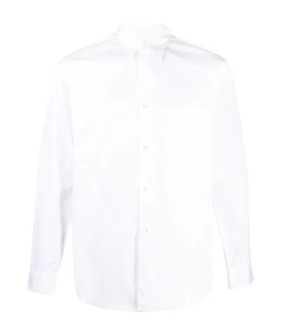 Comme Des Garçons Long-sleeve Buttoned Shirt In White