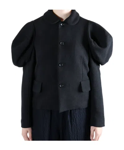 Comme Des Garçons Long Sleeve Casual Jacket In Black