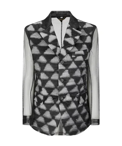 Comme Des Garçons Long Sleeve Casual Jacket In Black
