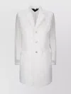 Comme Des Garçons White Single-breasted Coat