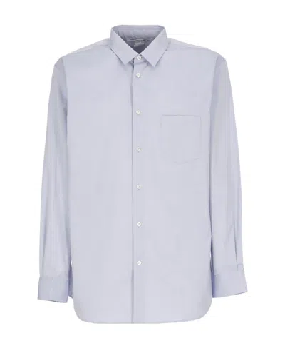 Comme Des Garçons Long-sleeve Cotton Shirt In White