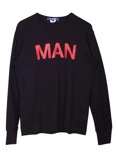 Pre-owned Comme Des Garçons Long-sleeve Cotton T-shirt In Blue