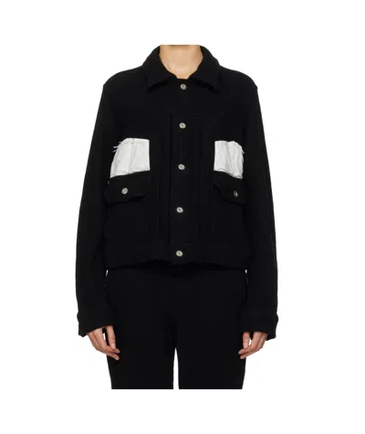 Comme Des Garçons Long Sleeve Jacket In Black