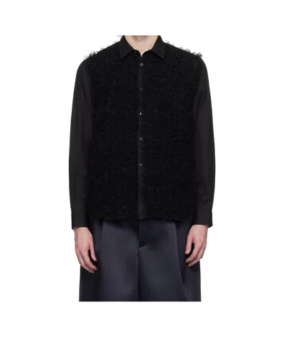 Comme Des Garçons Long Sleeve Shirt In Black