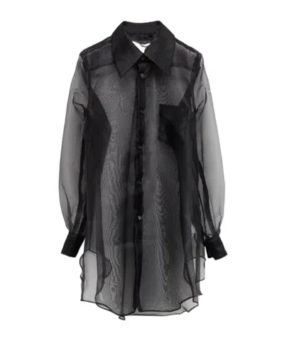 Comme Des Garçons Long Sleeve Shirt In Black