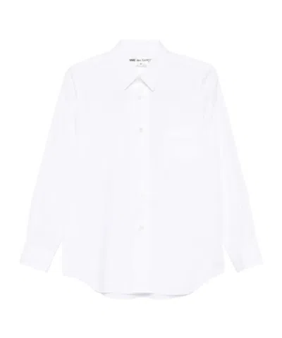 Comme Des Garçons Long Sleeve Shirt In White