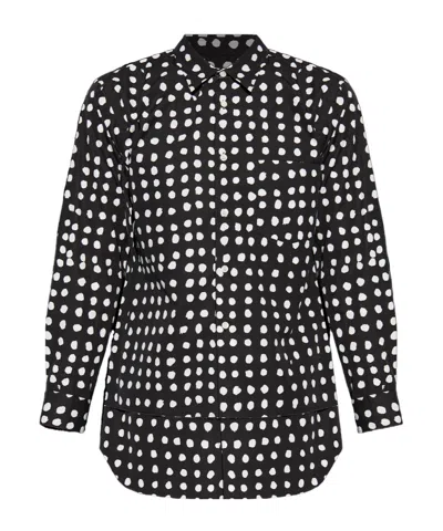 Comme Des Garçons Long Sleeve Shirt In Black