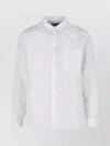 Comme Des Garçons Long Sleeve Shirt Featuring Button Cuffs In White
