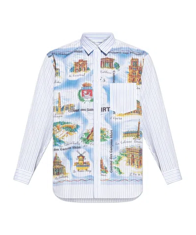 Comme Des Garçons Long Sleeve Shirt In Multi