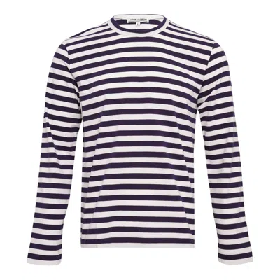 Comme Des Garçons Striped Long-sleeve T-shirt In Multi