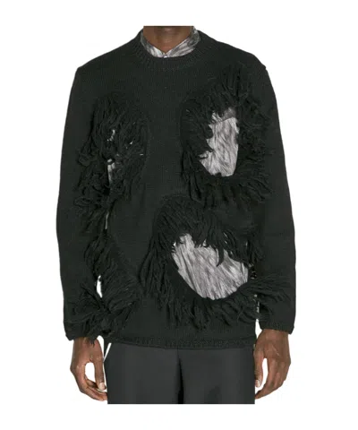 Comme Des Garçons Long Sleeve Sweater In Black