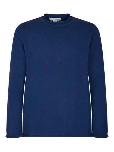 Comme Des Garçons Long-sleeve Sweater In Blue
