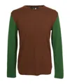 Comme Des Garçons Long Sleeve Sweater In Brown