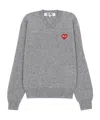 Comme Des Garçons Long Sleeve Sweater In Gray