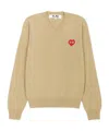 Comme Des Garçons Long Sleeve Sweater In Neutral