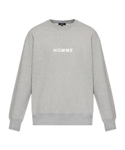Comme Des Garçons Long Sleeve Sweatshirt In Gray