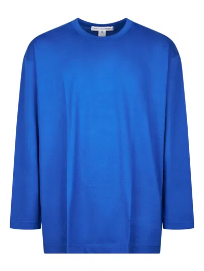 Comme Des Garçons Long-sleeve T-shirt In Blue