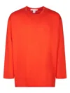 Comme Des Garçons Long-sleeve T-shirt In Red