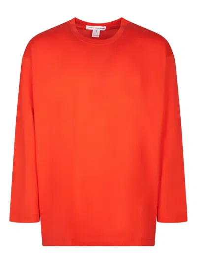 Comme Des Garçons Long-sleeve T-shirt In Red