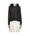 Comme Des Garçons Black Polka Dots Pattern Print Cardigan