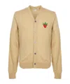 Comme Des Garçons Long-sleeved Cardigan In Neutral