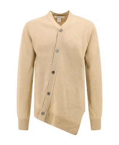 Comme Des Garçons Long-sleeved Cardigan In Nude