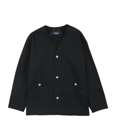 Comme Des Garçons Long-sleeved Casual Jacket In Black