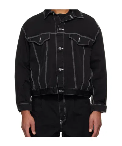 Comme Des Garçons Long-sleeved Casual Jacket In Black