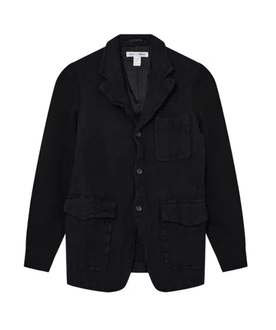 Comme Des Garçons Long-sleeved Casual Jacket In Black