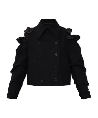 Comme Des Garçons Long-sleeved Casual Jacket In Black