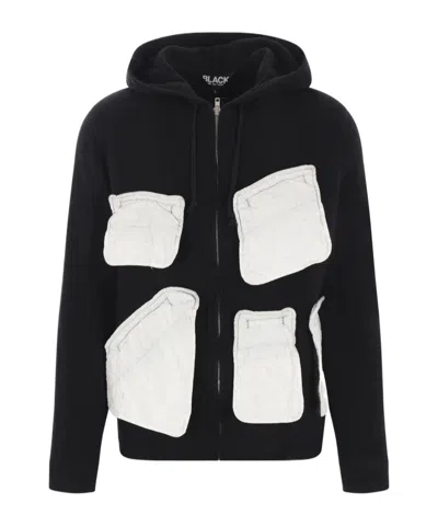 Comme Des Garçons Long-sleeved Casual Jacket In Black