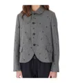 Comme Des Garçons Long-sleeved Casual Jacket In Gray