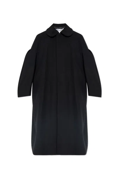 Comme Des Garçons Peter Pan-collar Coat In Black