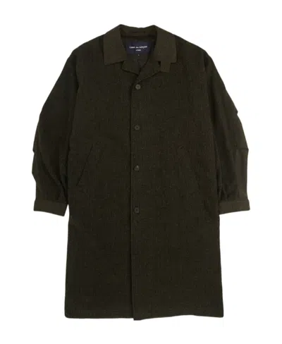 Comme Des Garçons Long-sleeved Coat In Black