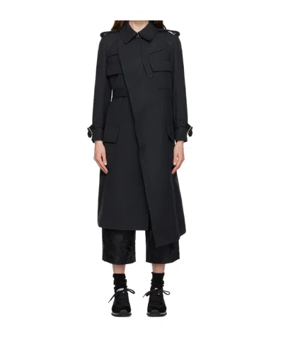 Comme Des Garçons Gray Belted Coat In 2 Grey