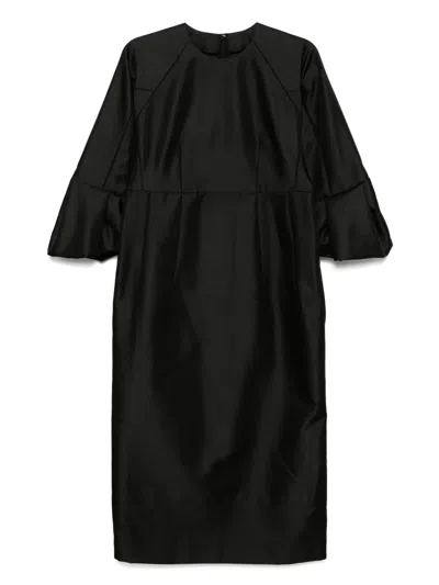 Comme Des Garçons Long-sleeved Dress In Black
