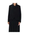 COMME DES GARÇONS LONG-SLEEVED LAPEL BLAZER