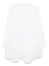 Comme Des Garçons Long-sleeved Ruffle Dress In White