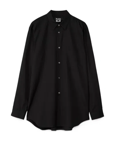 Comme Des Garçons Long-sleeved Shirt In Black