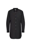 Comme Des Garçons Long-sleeved Shirt In Black
