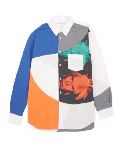 Comme Des Garçons Long-sleeved Shirt In Multicolor