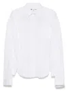 Comme Des Garçons Long-sleeved Shirt In White