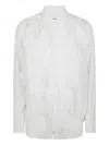 Comme Des Garçons Long-sleeved Shirt In White