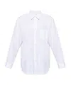 Comme Des Garçons Long-sleeved Shirt In White