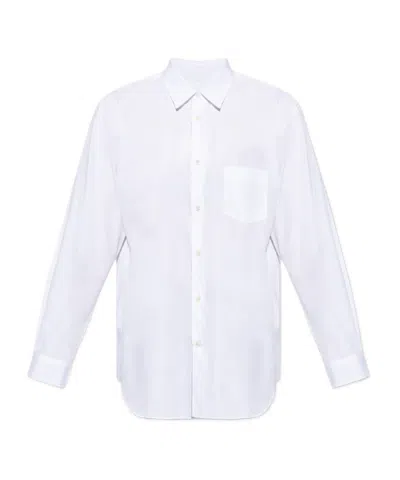 Comme Des Garçons Long-sleeved Shirt In White