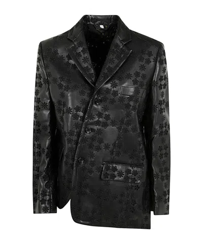 COMME DES GARÇONS COMME DES GARÇONS EMBOSSED ASYMMETRIC BLAZER