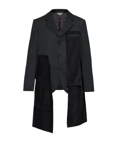 Comme Des Garçons Long-sleeved Suit Coat In Black