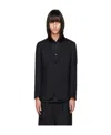 Comme Des Garçons Long-sleeved Suit Coat In Black