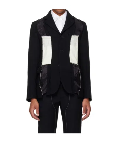 Comme Des Garçons Long-sleeved Suit Jacket In Black